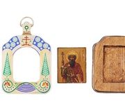 Антикварная русская православная икона святого Владимира