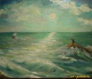 Sea. Waiting.oil, canvas