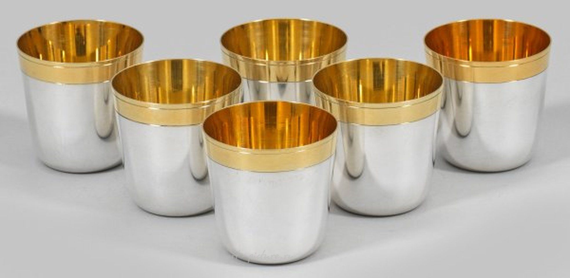 Six elegant goblets