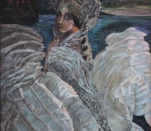 Princess Lebed (copy of the picture of M. Vrubel) canvas, oil