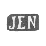 The stamp of the master Nail Ditrich Johann - Parnu - initials "JEN" - 1840-1854.