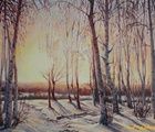 купить Березы масло, холст 