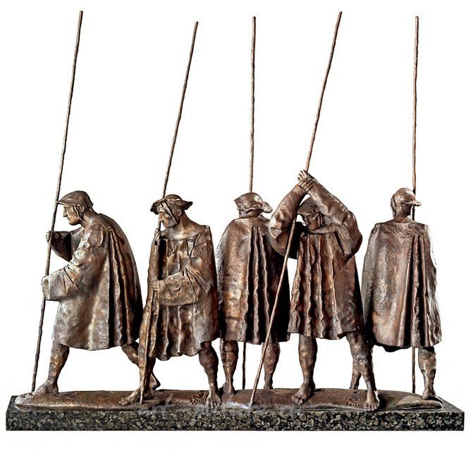 Swamp. 2008. Bronze, stone. 112x105x30 cm. State Tretyakov Gallery.