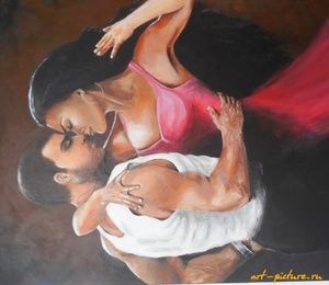 Acrylic attraction, canvas