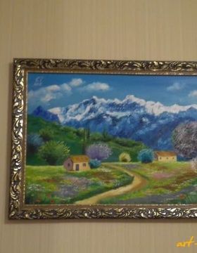 купить Лучше гор могут быть только горы. масло.холст, багет 