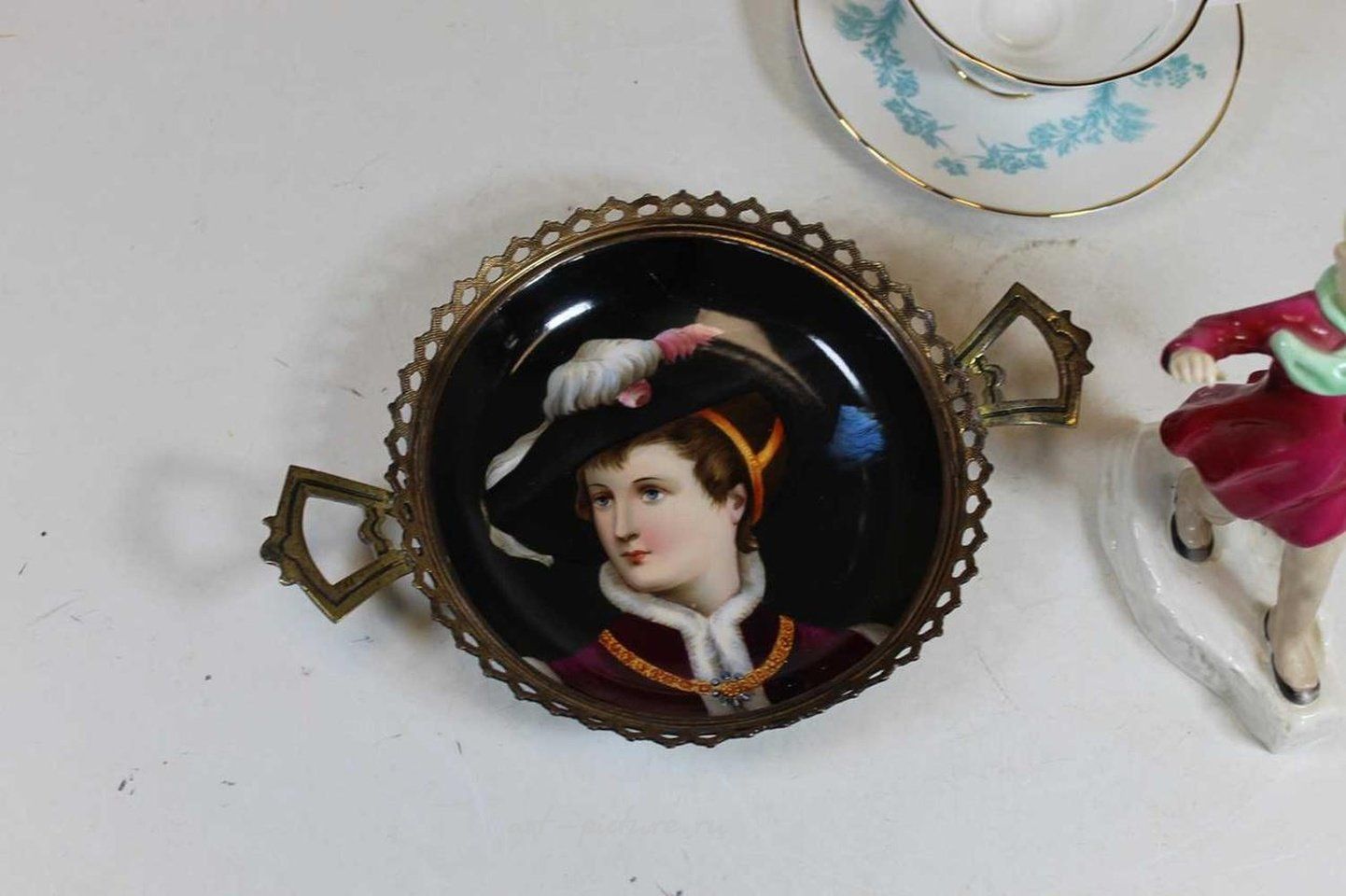 Royal Vienna Porcelain , A Worcester FG Doughty figure December No. 3458; one other b...