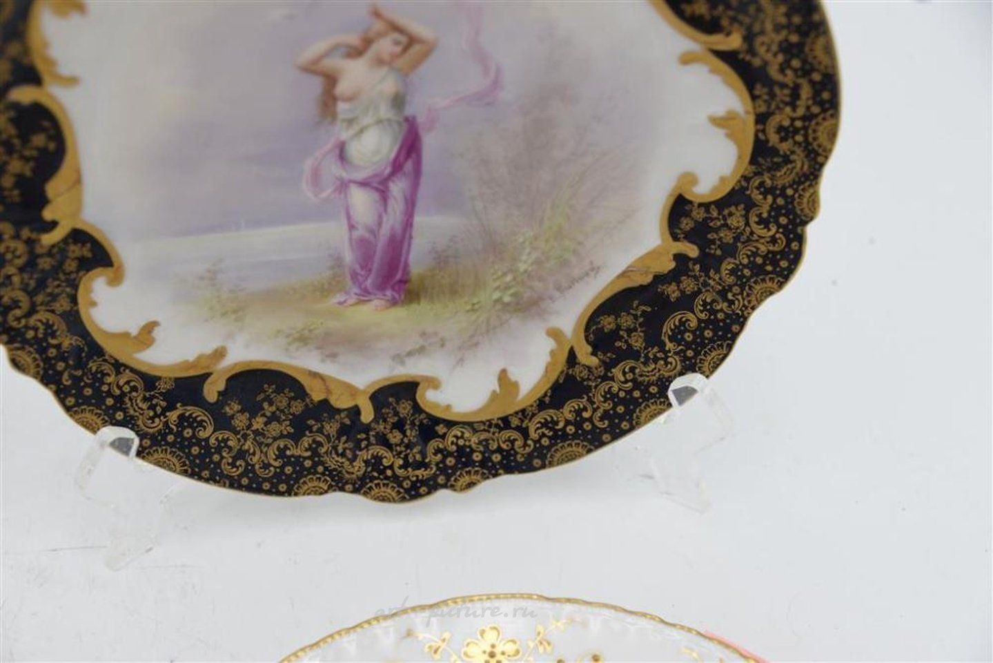 Royal Vienna Porcelain , Two Cabinet Plates, to include Dresden, along with Royal Vie...