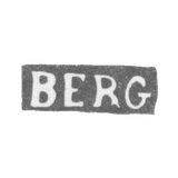 Kleimo Master of Berg Carl Johann - Leningrad - Initiates "Berg"