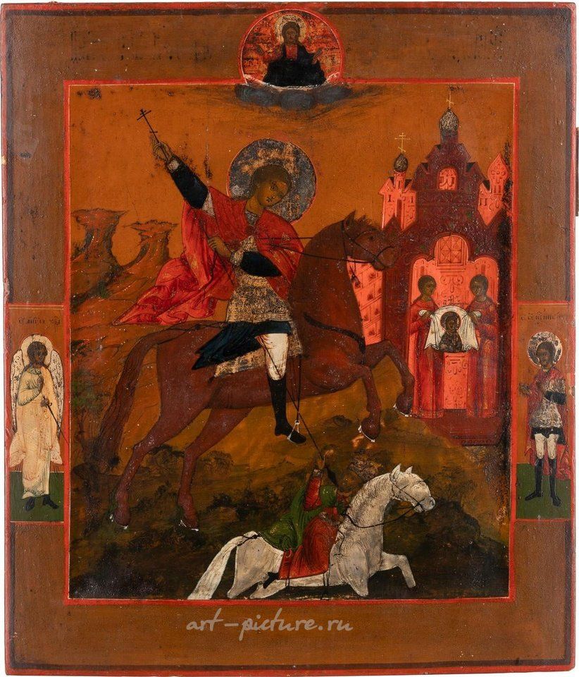Русское серебро , Икона святого Димитрия Солунского, Россия, 19 век