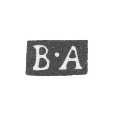 Claymo of an unknown Moscow probe, initials of V-A, 1760-1794.