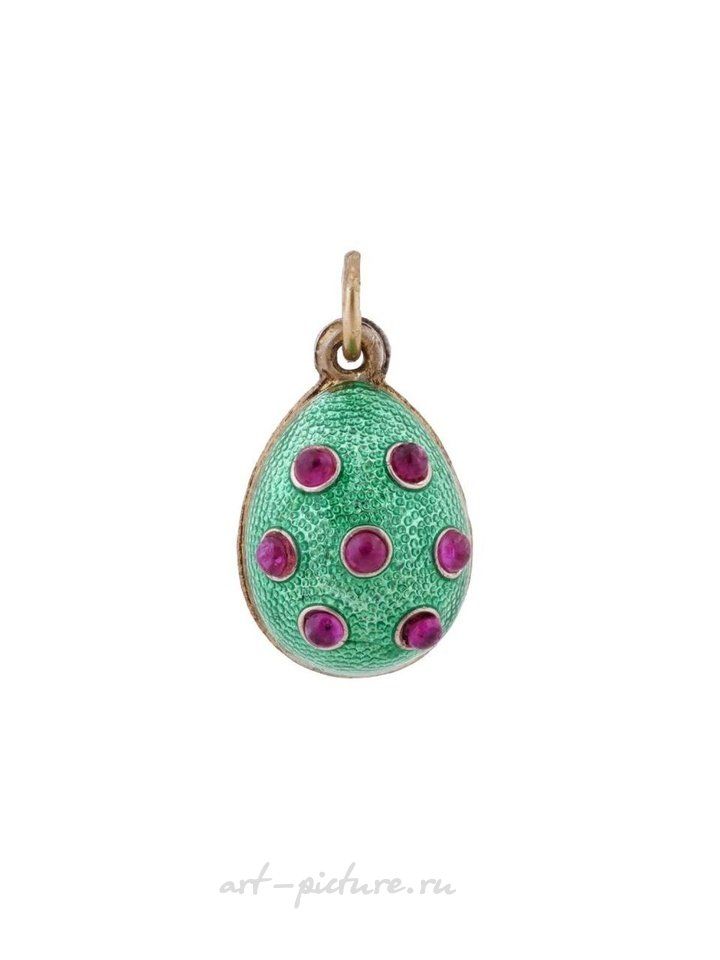 Russian silver , RUSSIAN 84 SILVER AND GUILLOCHE ENAMEL EGG PENDANT