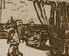 Приход рыбаков с лова. Рыбацкие будни (из серии). .