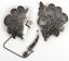 Античная серебряная пряжка для пояса с турквуазом