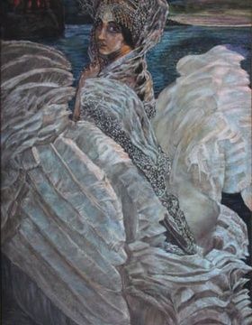 купить Царевна Лебедь (копия картины М. Врубеля) холст, масло