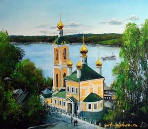 Play. Vid for the Voskresensky Church Oil, canvas