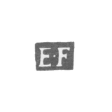 Claymo of an unknown master Leningrad - initials E-F - 1775.