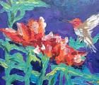 Статуэтка Hummingbird canvas on ca…