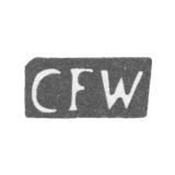 Claymo Master Walter Carl Friedrich - Riga - initials CFW - 1797.