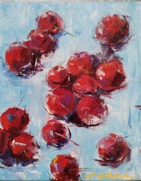 купить Зимняя вишня Масло, холст