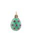 RUSSIAN 84 SILVER AND GUILLOCHE ENAMEL EGG PENDANT