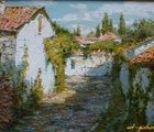 купить Виноградная улица. Холст, масло. 20 х 30 см
