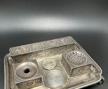 Чернильный прибор, 1752 год Россия Санкт-Петербург, принадлежащий русской императрице Елизавете Петровне Романовой (из дворца)