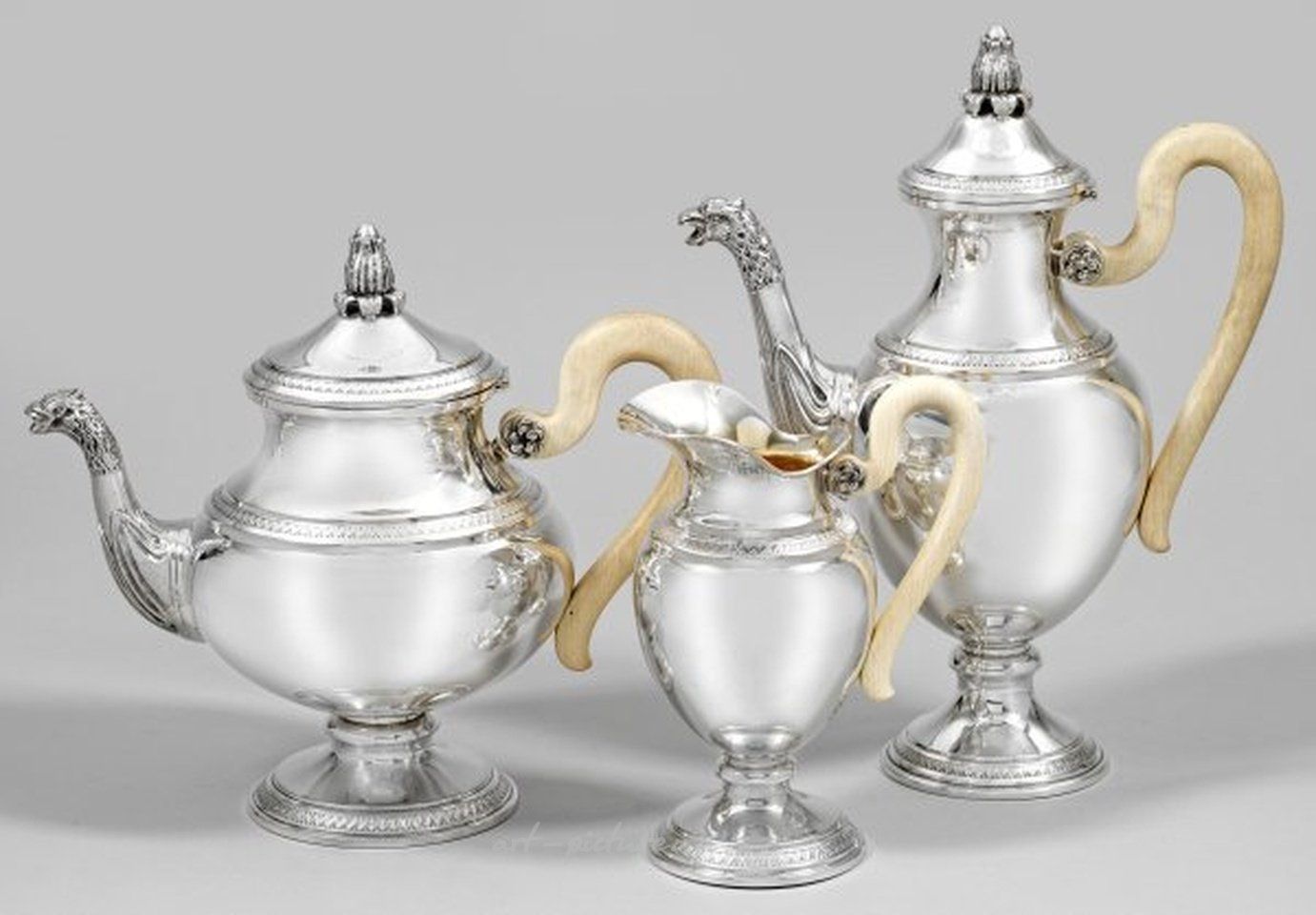 Coffee and tea service in the Empire style