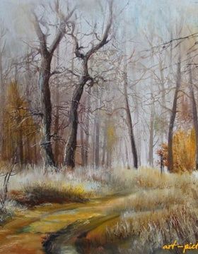 купить Ноябрь масло,холст