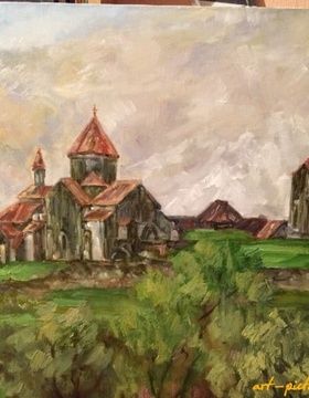 Armenia wisdom oil, canvas