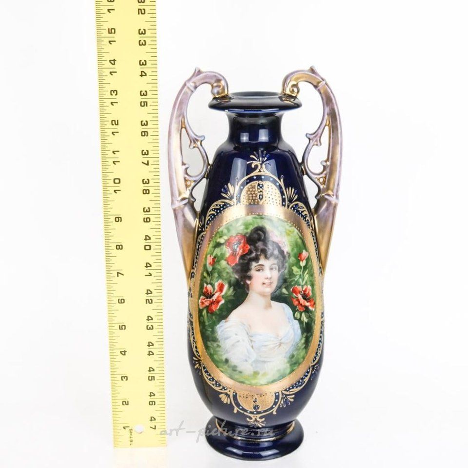 Royal Vienna Porcelain , Royal Vienna Twin-Handled Vase