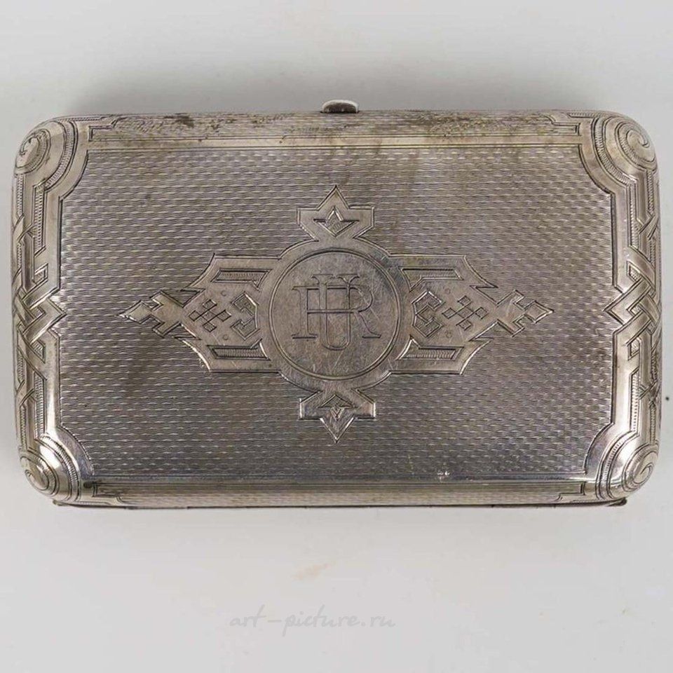 Русское серебро , Русская серебряная сигаретная коробка 84