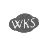The stigma of the master Kleinzorg Wilhelm - Tallinn - initials "Wks" - 1714-1738.