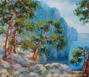 Crimea shore canvas, oil