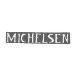 The stigma of the master Michelsen Leopold Eduard - Tallinn - initials "Michelsen" - 1847-1888.