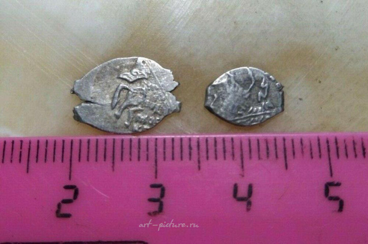 Русское серебро , Русская пара серебряных копеек, Иван IV "Грозный".