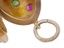 Русская серебряная подвеска-медальон в форме яйца с позолотой и драгоценными камнями