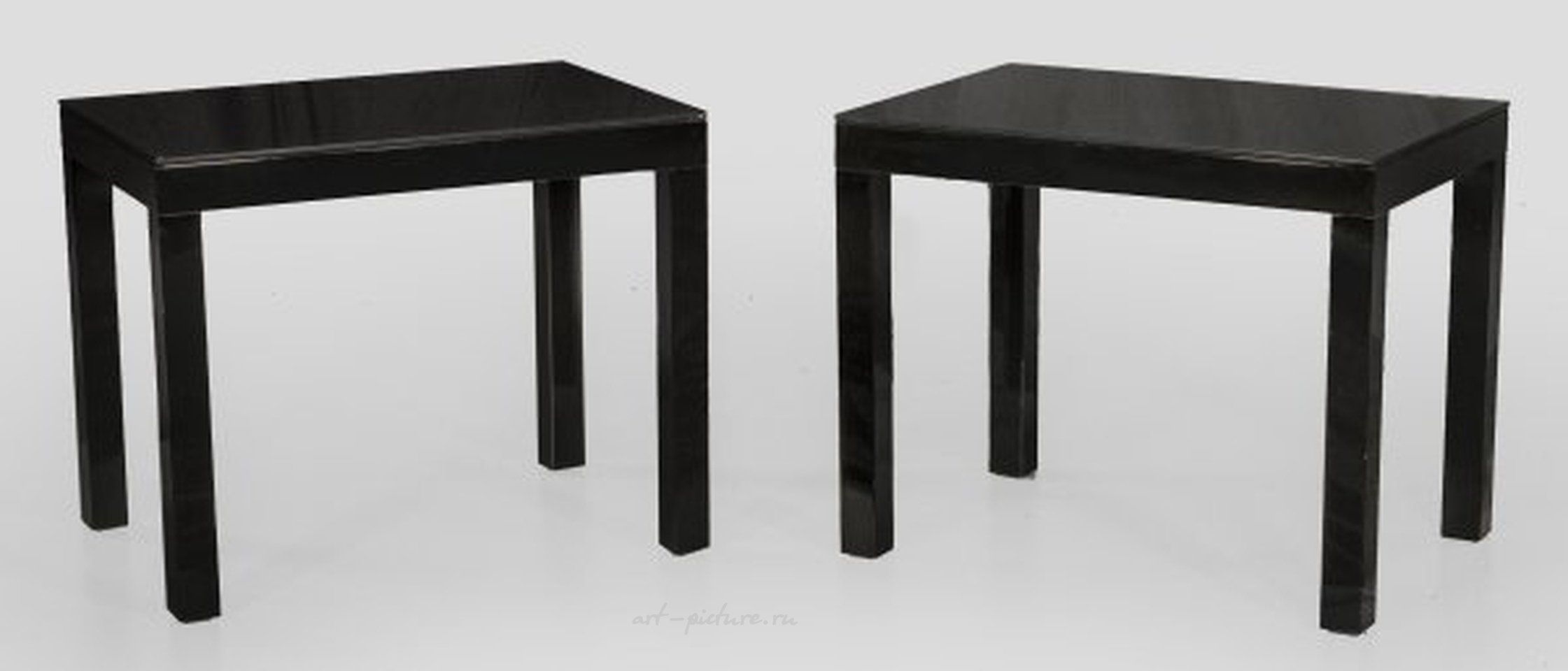 A pair of side tables