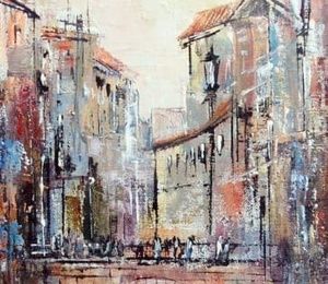 Channels of Venice Acryl, canvas
