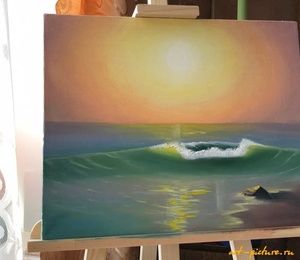 Wave canvas, oil