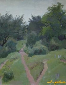 купить Горные тропинки. Холст, масло. 52 х 65 см