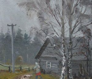 Village.Canvas, oil.40 x 30 cm