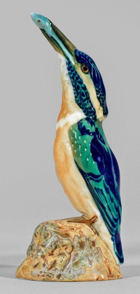 Французская фарфоровая фигурка зимородка