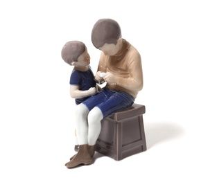 Porcelain figure (figurine) "Tom and Willy (two boys, two brothers)
