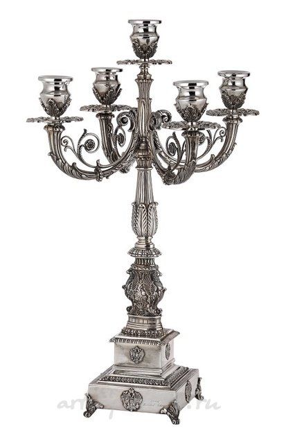 Подсвечник Anna Pavlova, Faberge, серебро