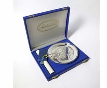 Коллекционная серебряная тарелка из лимитированной серии, Швеция, г.Мальме, мастерская GEWE SILVERVARUFABRIKEN AB, 1978 год.