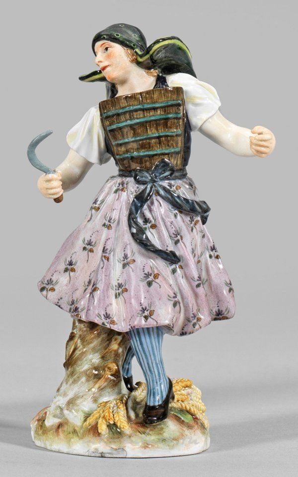 Rare costume figure "Altenburger peasant maid"