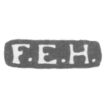 The stigma of the master Henrichsen F. E. - Leningrad - the initials "F.E.H."- 1870-1890