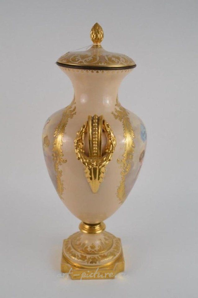 Royal Vienna Porcelain , A LARGE ROYAL VIENNA VASE 26 INCHES HIGH