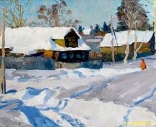 Зима. Холст, масло. 49 х 70 см