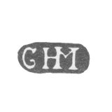 The stigma of the master Helmut Karl Gustav - Leningrad - initials "GHM"